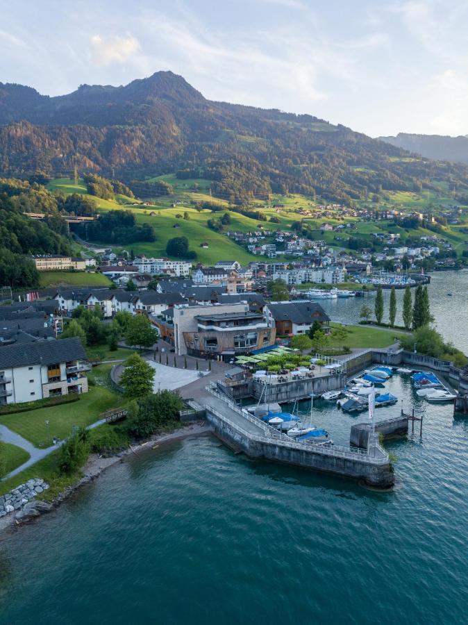 Marina Walensee Hotel Unterterzen Bagian luar foto