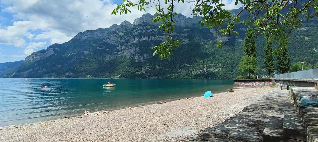 Marina Walensee Hotel Unterterzen Bagian luar foto